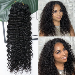 YWIGS cabello crochet onda agua 18 pulgadas, aspecto natural y suave al tacto.