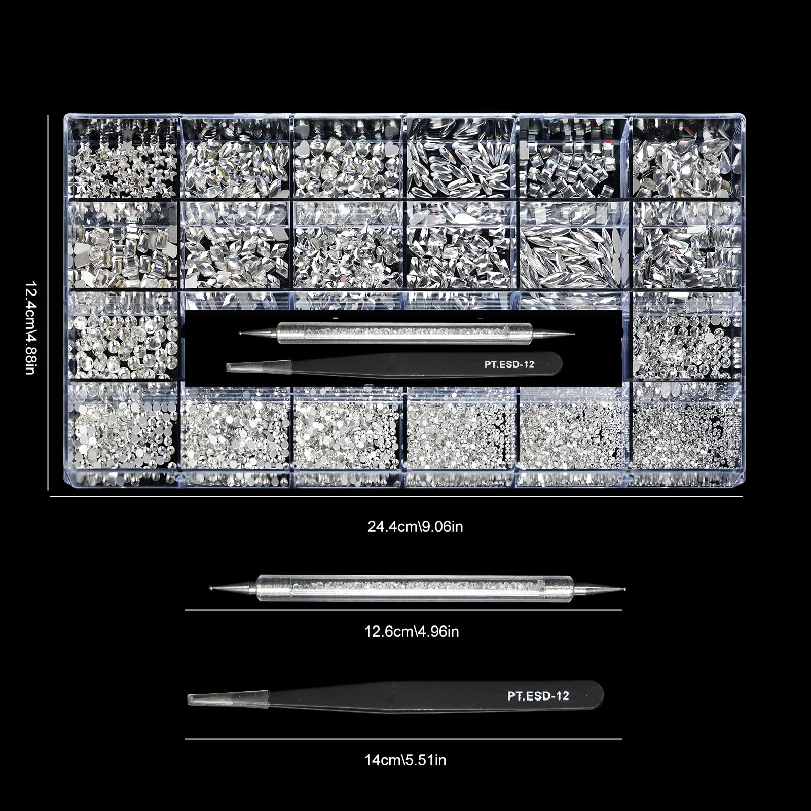 Yzzseven aplicación fácil para uñas naturales o artificiales.