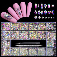 Yzzseven diamants 600 AB: reflets chatoyants pour ongles