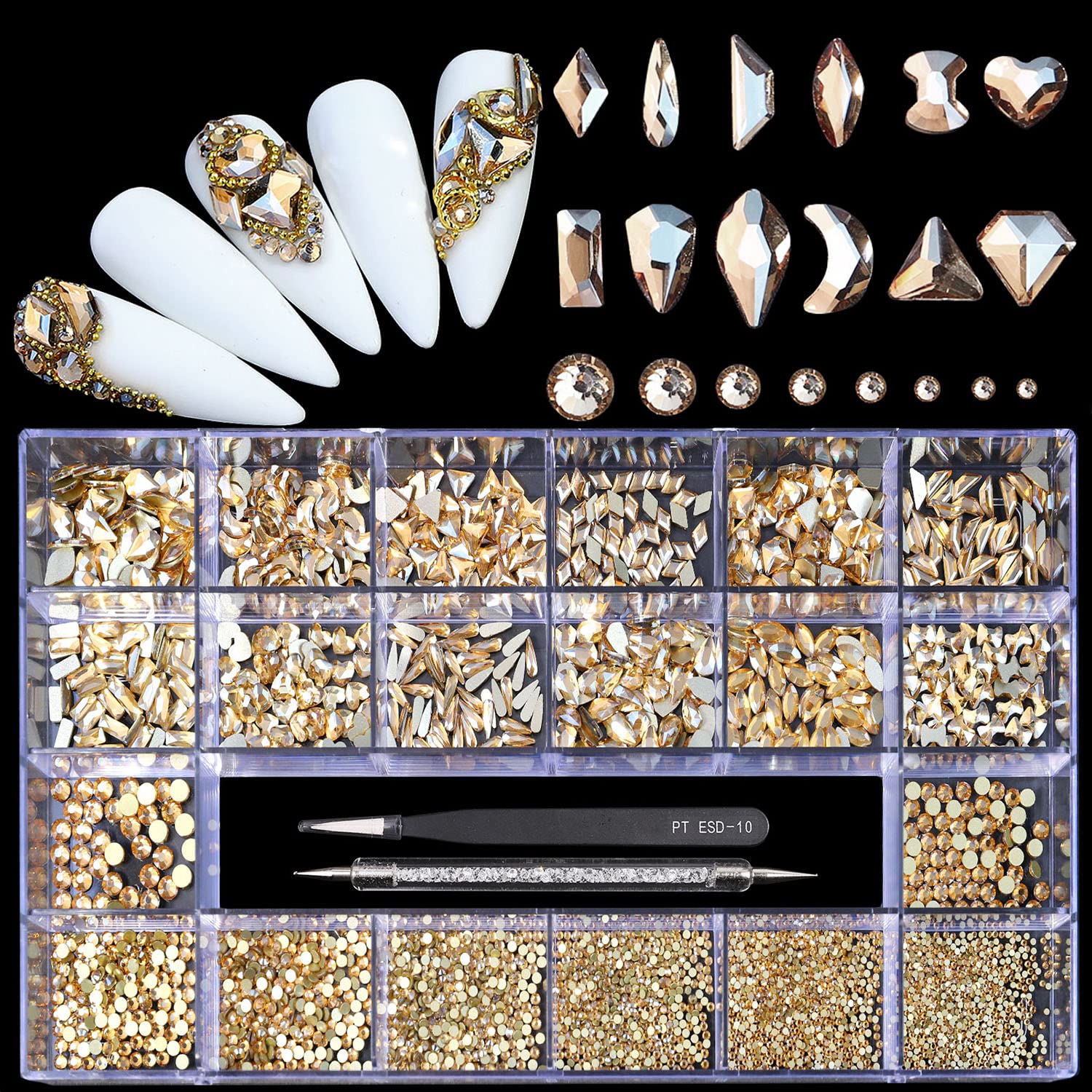 Yzzseven: diamants champagne 600, éclat durable pour vos créations.