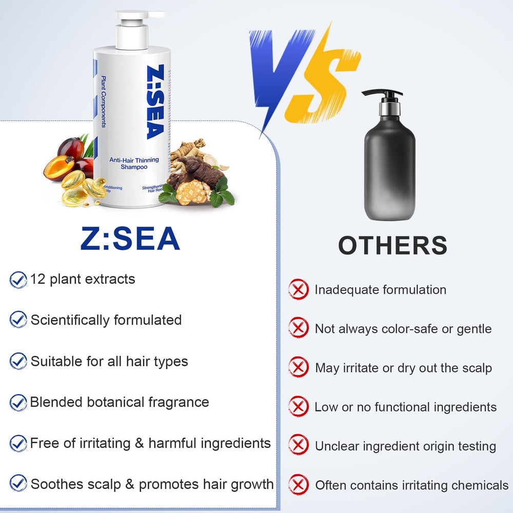 Z:SEA, nutrición capilar profunda, sensación de cabello más resistente tras cada lavado.
