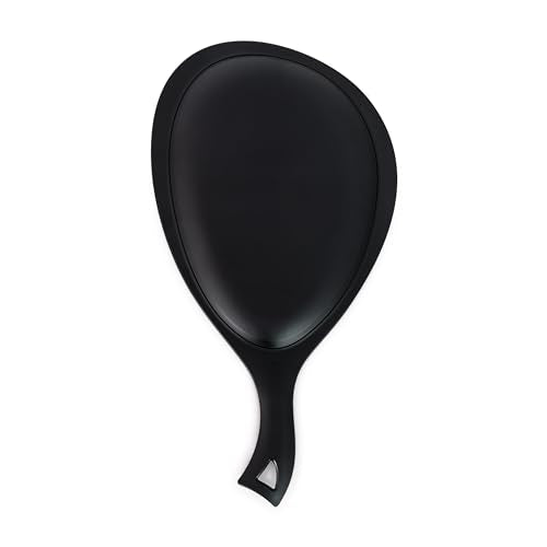 Espejo de 10 pulgadas facilita ver el rostro y el cabello con amplitud.