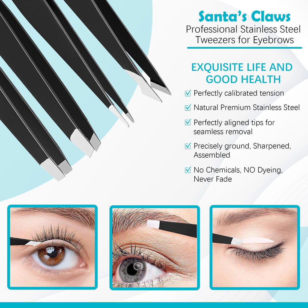 Pinzas ZALIK estilo clásico para cejas y vello.
