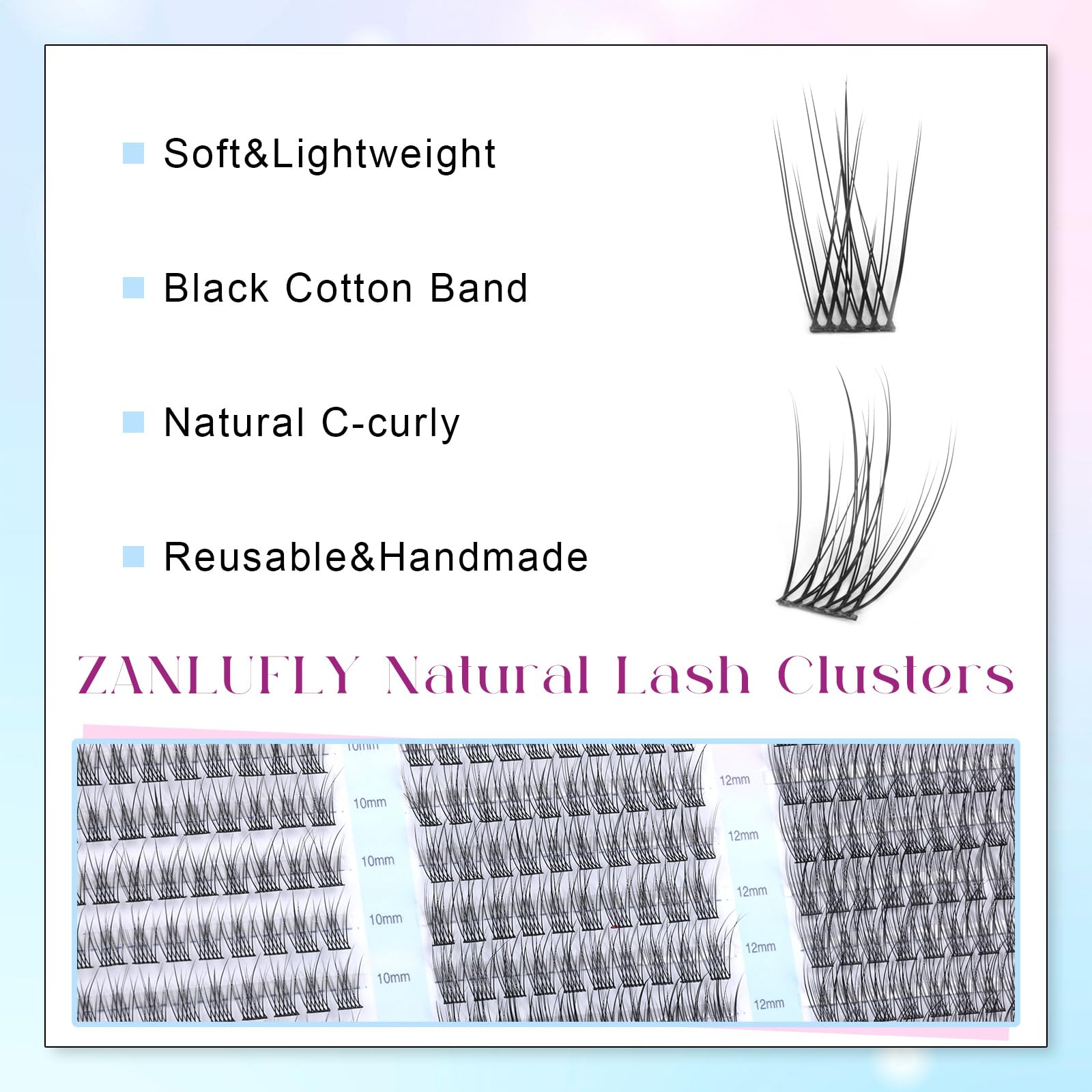 Instrucciones rápidas para aplicar extensiones en casa con Zanlufly.
