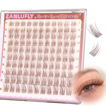 zanlufly lash clusters guía de aplicación casera, facilita lograr varios estilos.