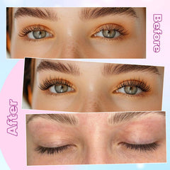 Tallo de 0.3 mm en pestañas C-Curly para naturalidad.