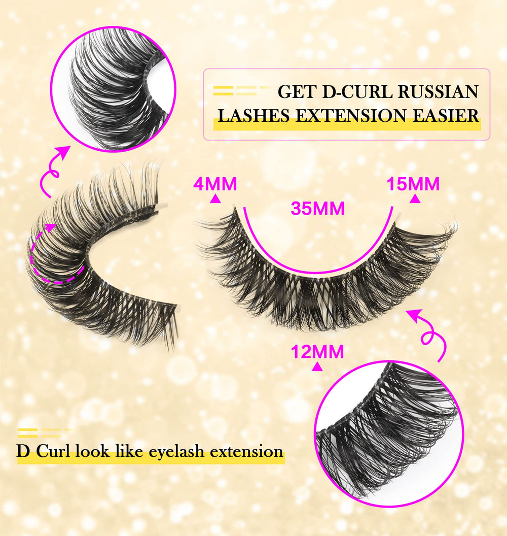 Pestañas zanlufly 3d-rizo-d para curvatura duradera y brillo tres-dimensional