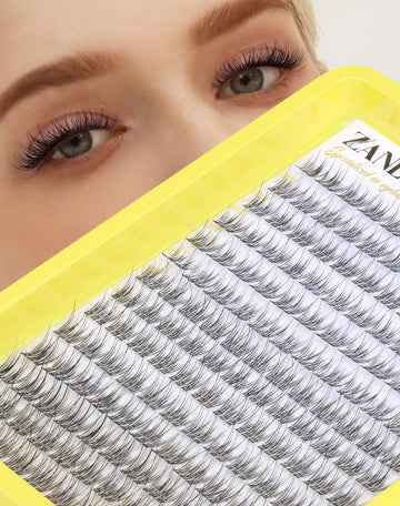 Pestañas Zanlufly cluster 9–11 mm para personalizar tu look.
