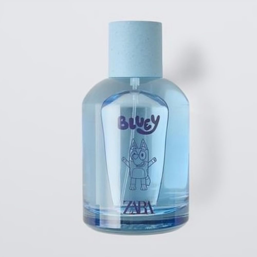 Notas de pera y limón en fragancia Zara Bluey Ludo Studio para niños.