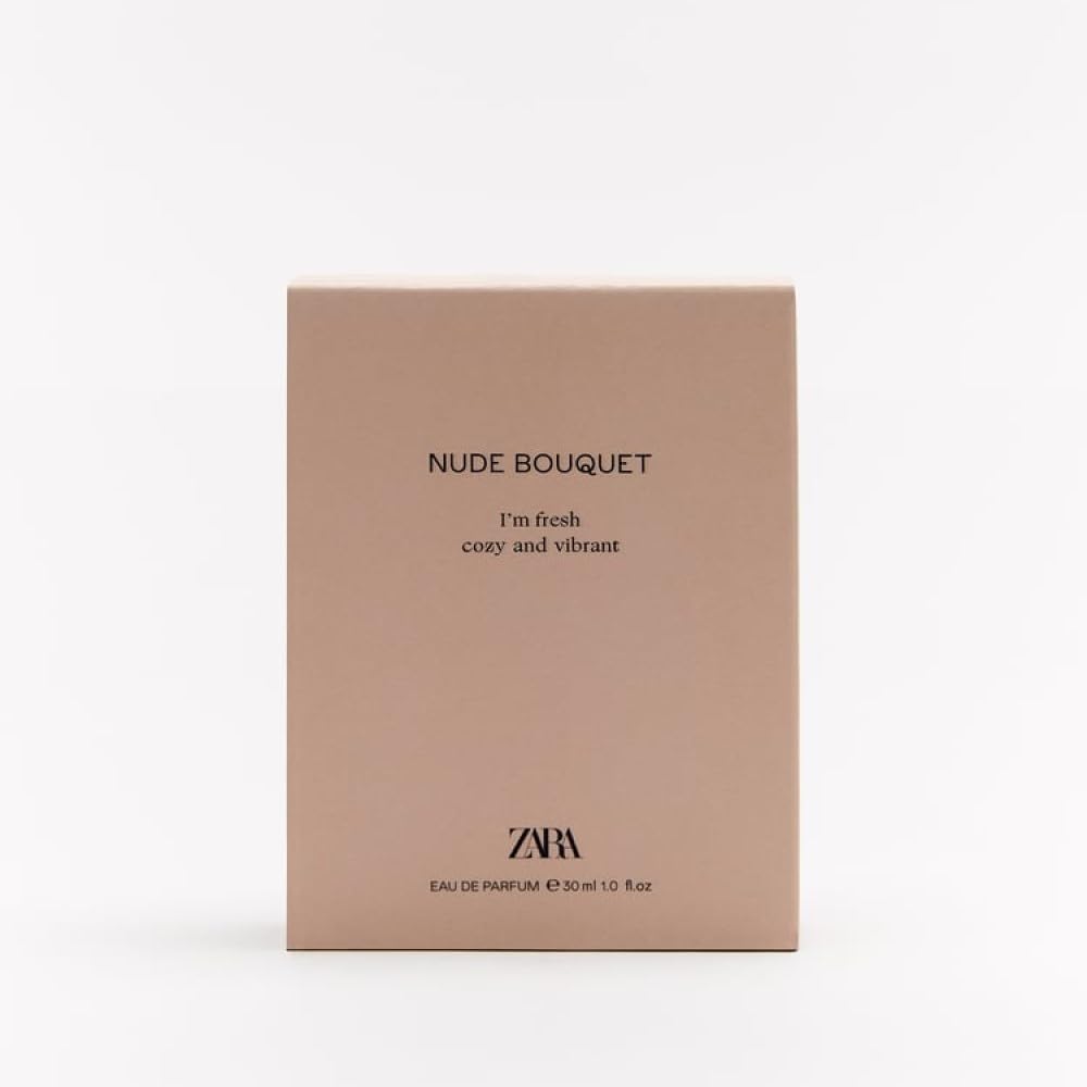 Zara Nude Bouquet packaging image highlights compact 30 ml size for on-the-go use.