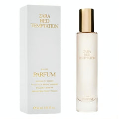 Zara Red Temptation: frasco de perfume elegante para ocasiones especiales.
