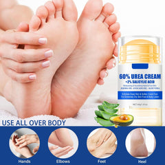 Exfoliación suave gracias a 2% ácido salicílico en Zarics para pies.
