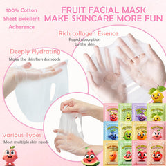ZARICS mascarilla de fresa para niños, diversión y cuidado diario
