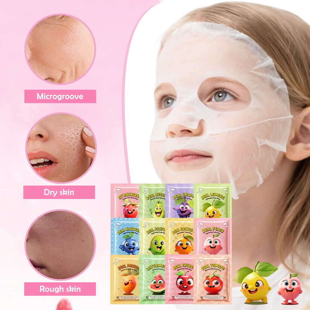 ZARICS mascarilla de uvas para niños, nutrición ligera
