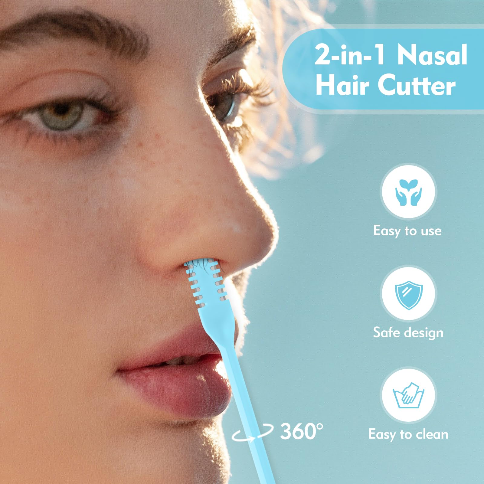 ZASZO cepillo de limpieza suave para eliminar vello residual