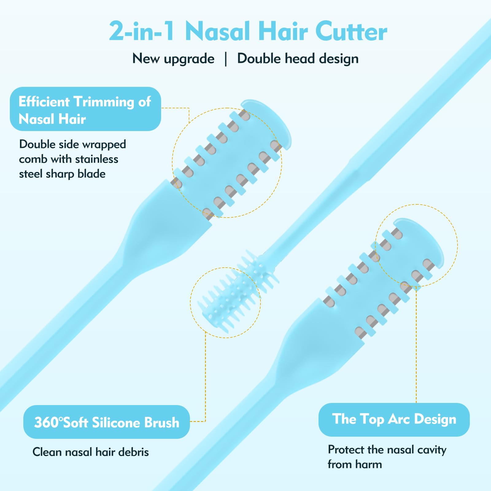 ZASZO cuchillas de acero inoxidable, duraderas para uso diario