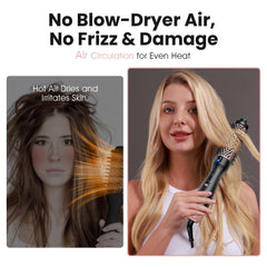Zavarea Cepillo Termico con iones negativos para frizz reducido.