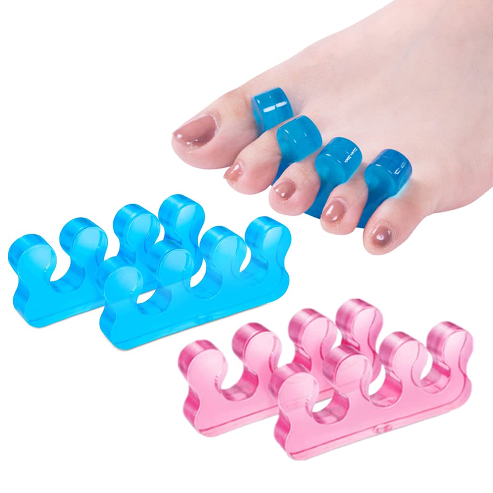 ZaxSota separadores de dedos con gel suave para esmalte uniforme.