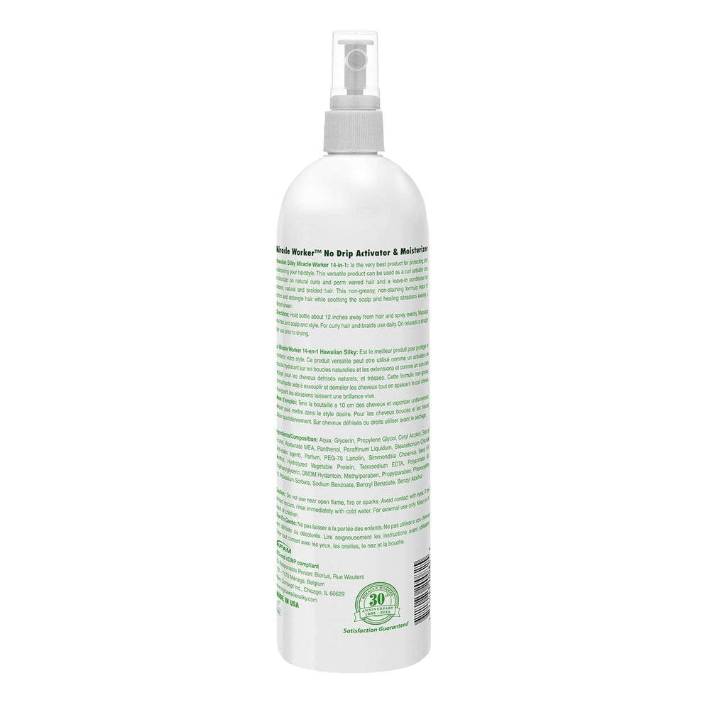 ZCIZIU HAWAIIAN SILKY MIRACLE WORKER 14-en-1 8-onzas, cabello con brillo suave tras uso