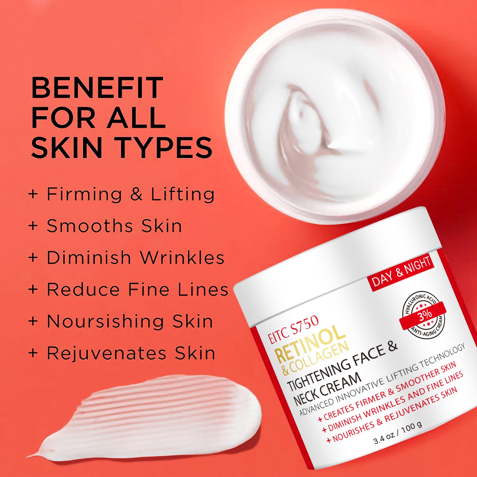 ZDQULX uso diario rostro y cuello, crema versátil para rutina.