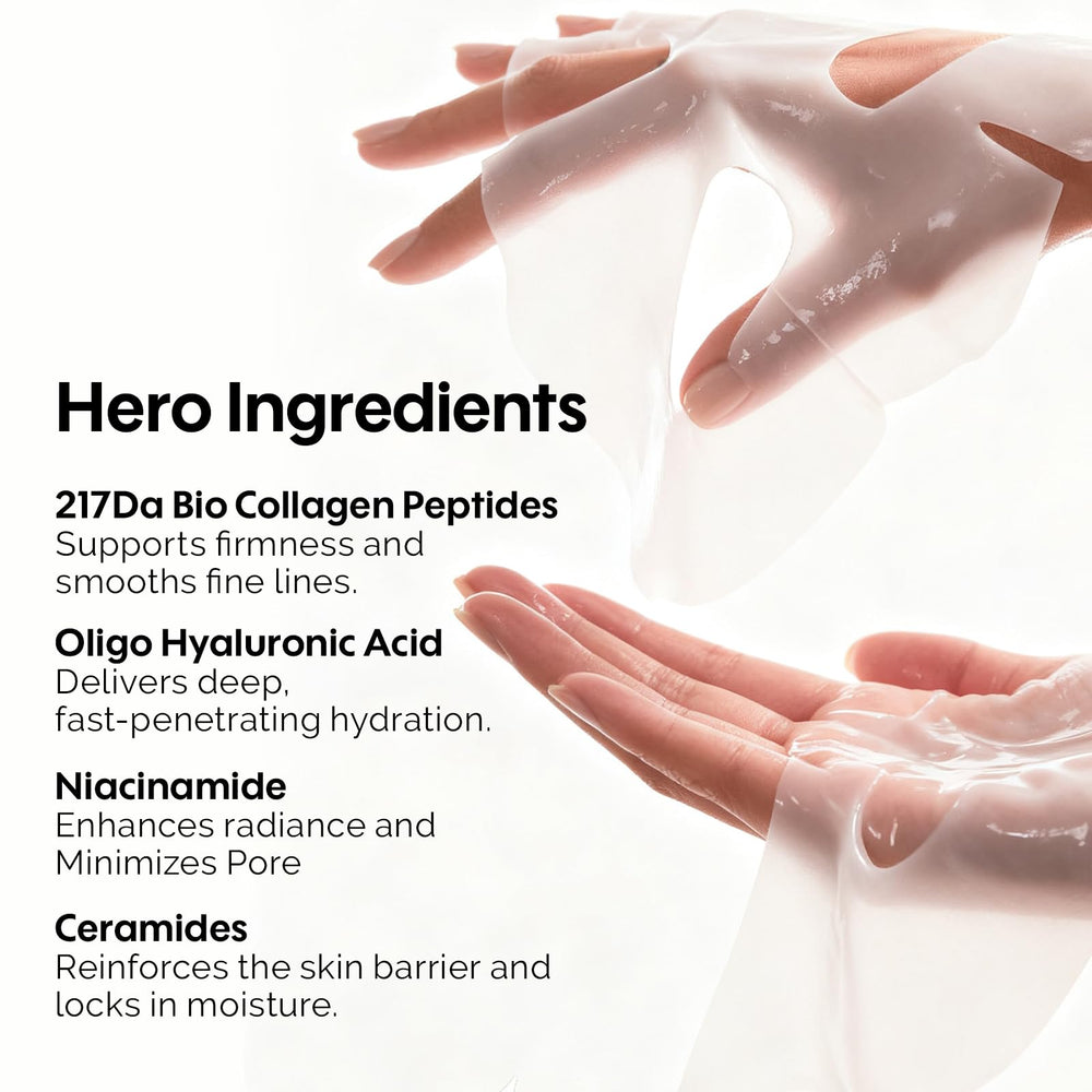 ZealSea Bio Colágeno Envuelta Hidrogel: cuidado nocturno fresco que calma la piel