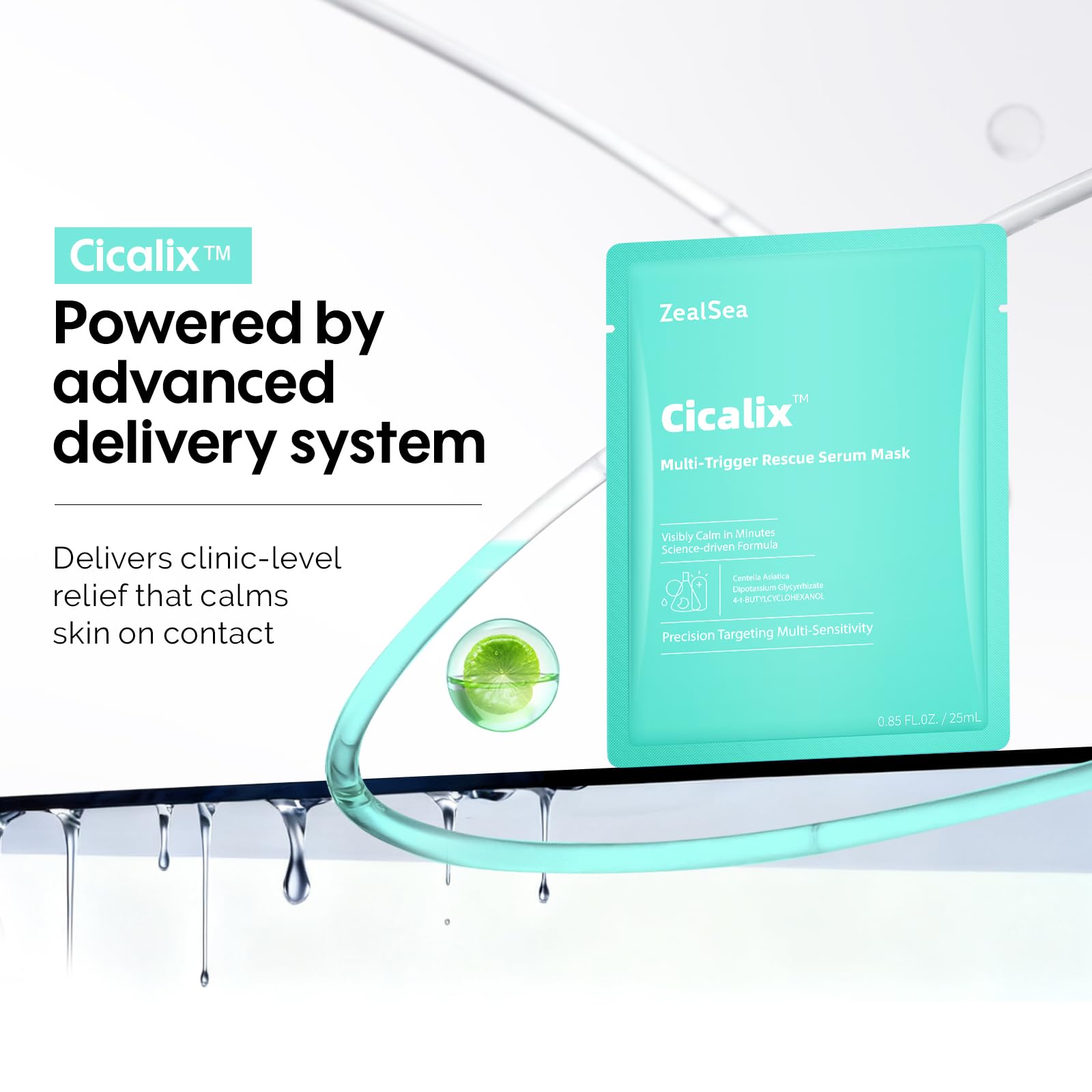 ZealSea Cicalix Ceramidbar – mascarilla sensación de piel suave y confortable.