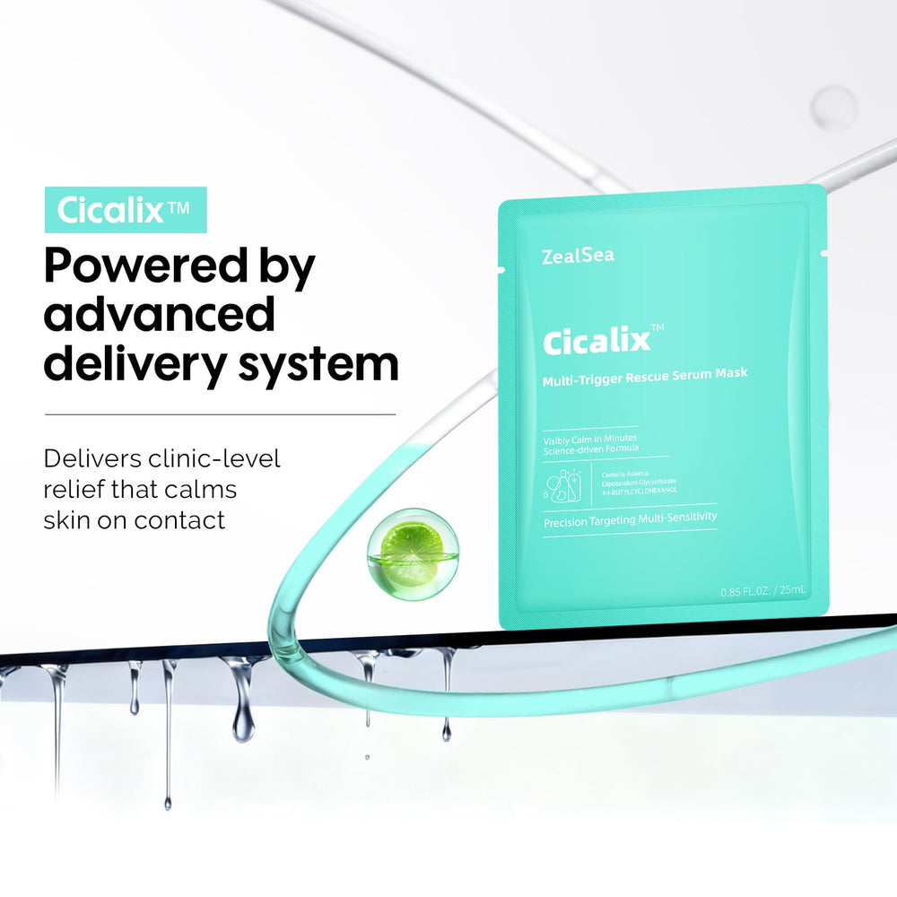 ZealSea Cicalix Ceramidbar – mascarilla sensación de piel suave y confortable.