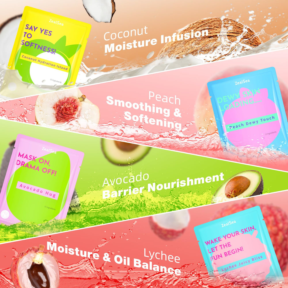ZealSea mascarilla con coco para hidratación ligera.