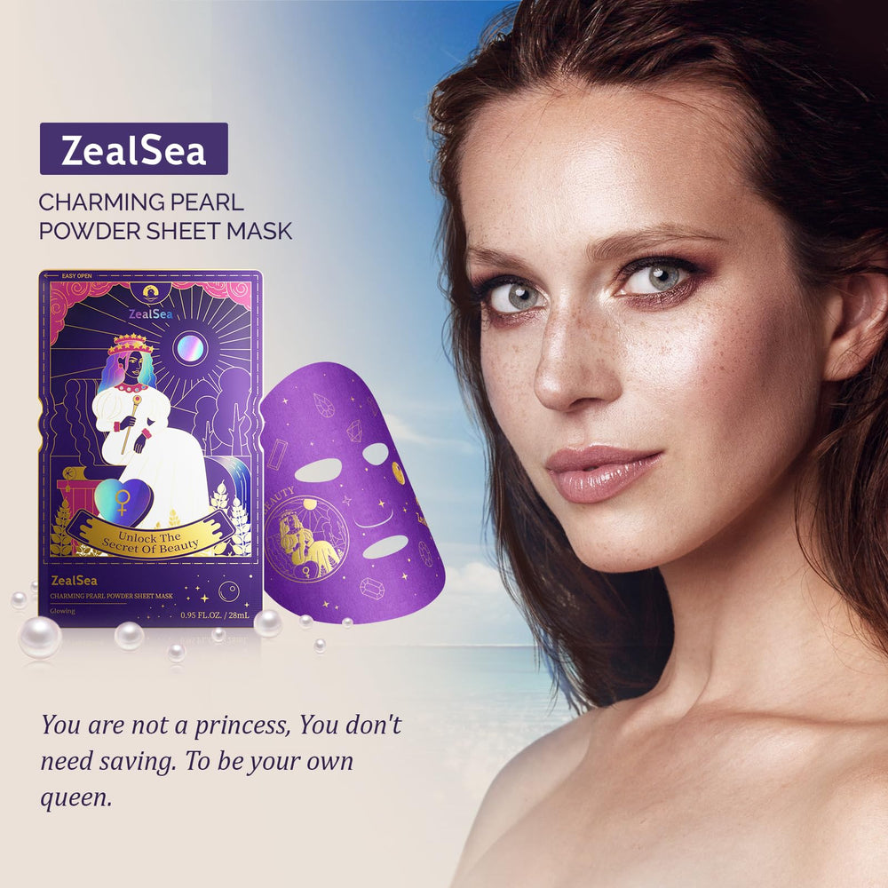 Mascarilla Zealsea con ácido hialurónico para hidratación profunda.