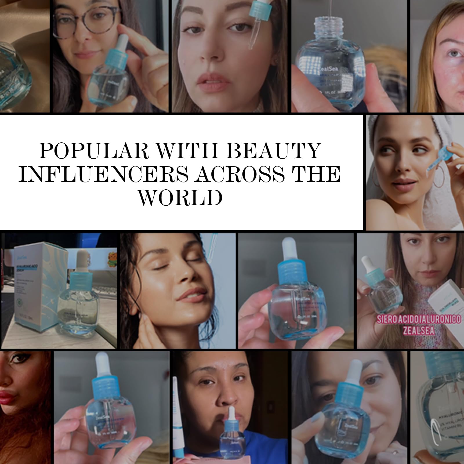 ZealSea serum hialuronico para piel sensible, fórmula suave