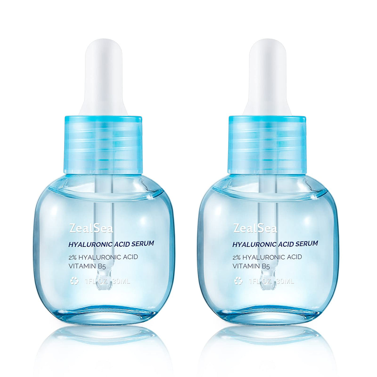 ZealSea sérum hyaluronique visage – bouteille élégante favorisant hydratation durable.