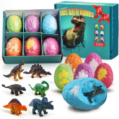 Zeewoo bombas de baño infantiles con dinosaurio y sorpresa divertida.