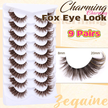 Pestañas faux mink Zegaine naturales para acabado suave