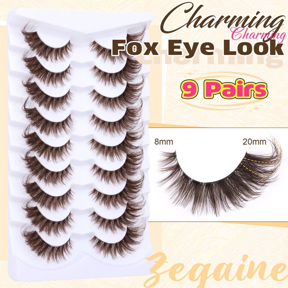 Pestañas faux mink Zegaine naturales para acabado suave