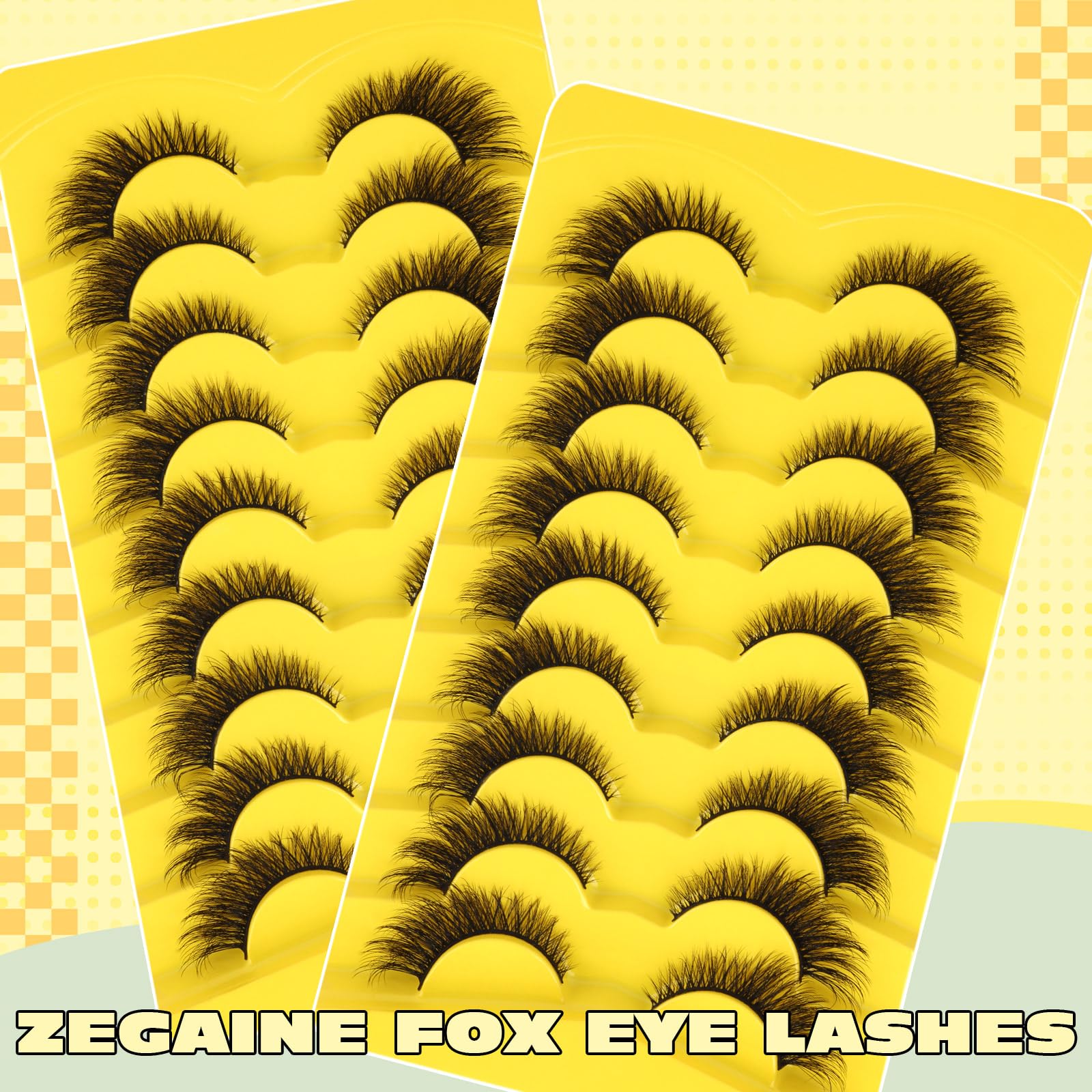 Pestañas Zegaine fibras sinteticas ligeras ofrecen comodidad diaria.