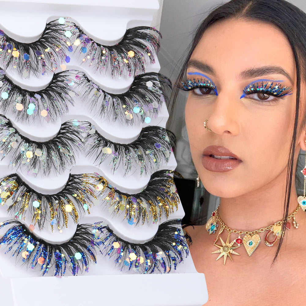 Pestañas falsas Zegaine brillo para looks nocturnos