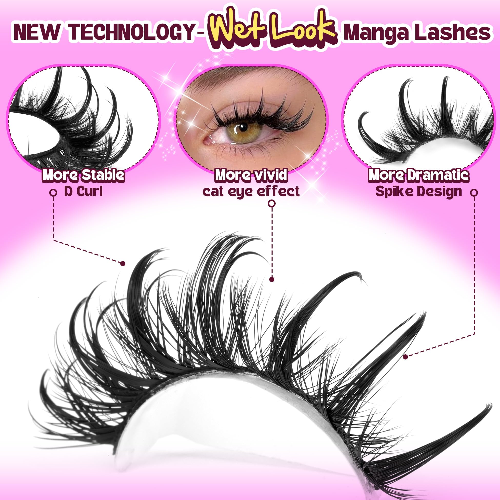 Pestañas Zegaine estilo tailandés para efecto más intenso.