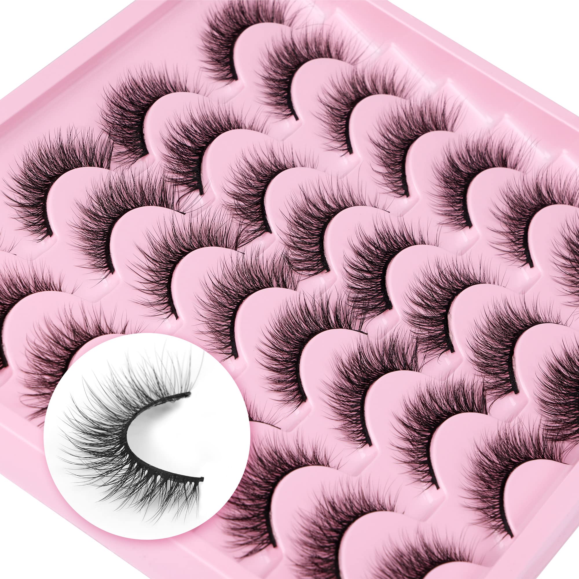 Pestañas estilo ojo gato de Zegaine para ojos más atractivos.