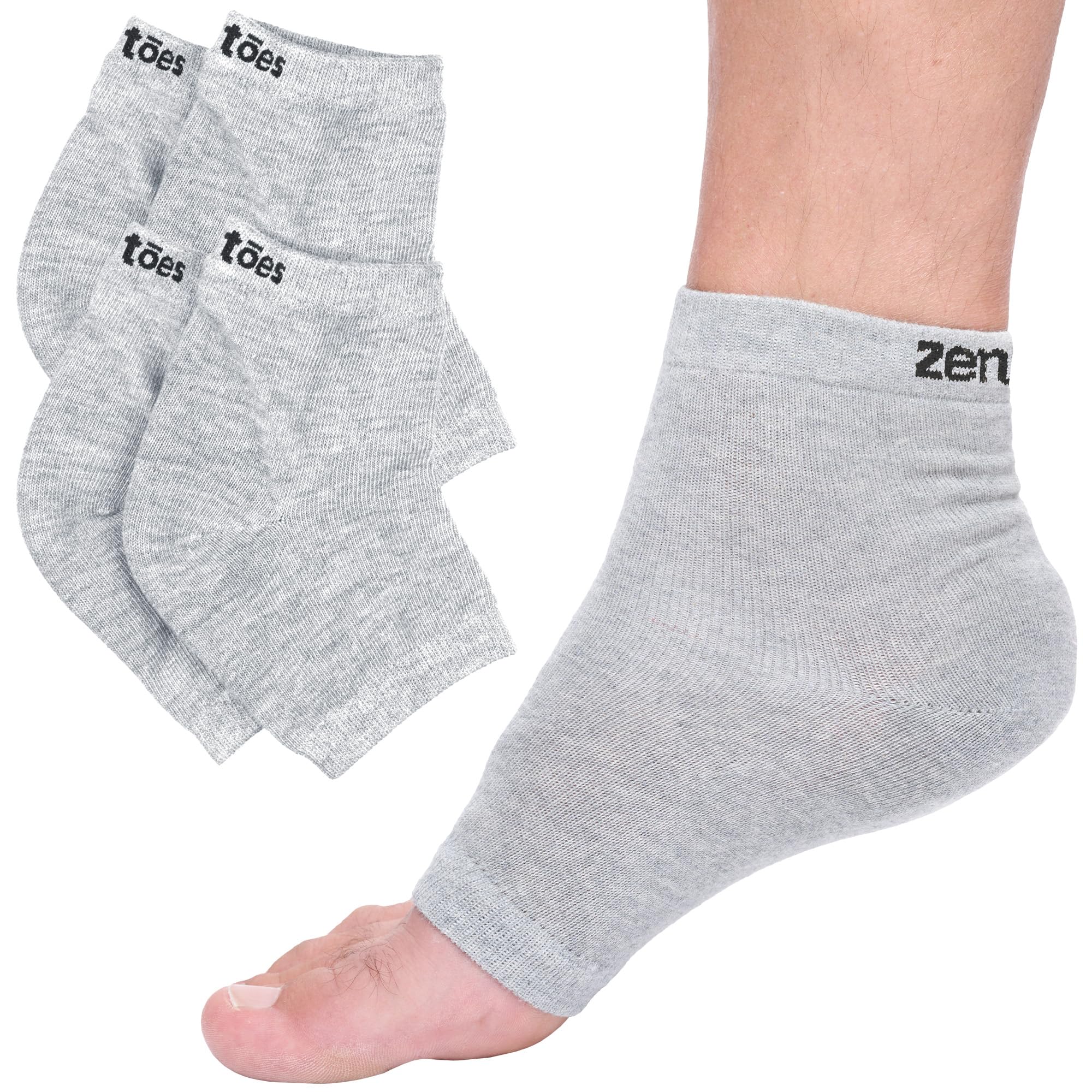 ZenToes talones agrietados, hidratación nocturna para piel suave