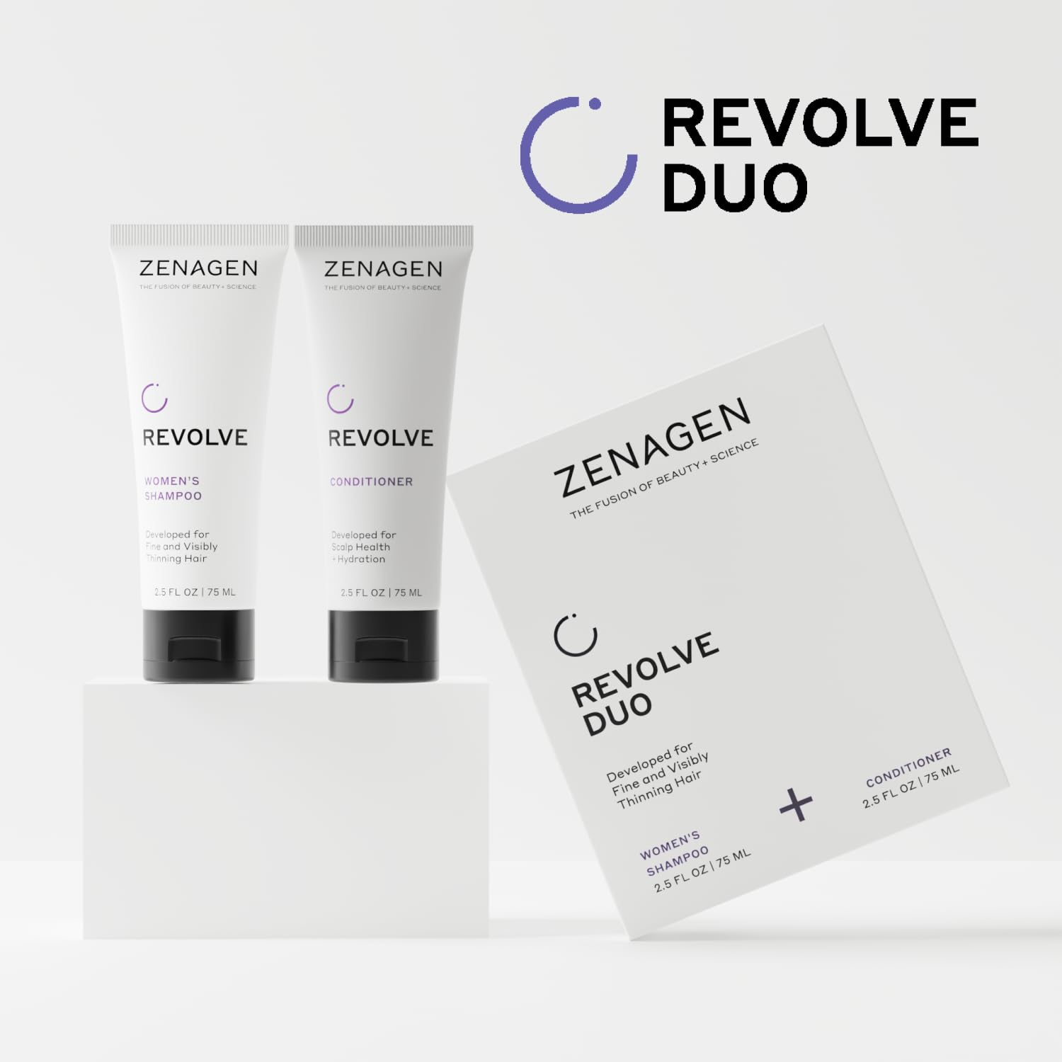 Zenagen Revolve acondicionador unisex, acondicionamiento ligero para cabello fino