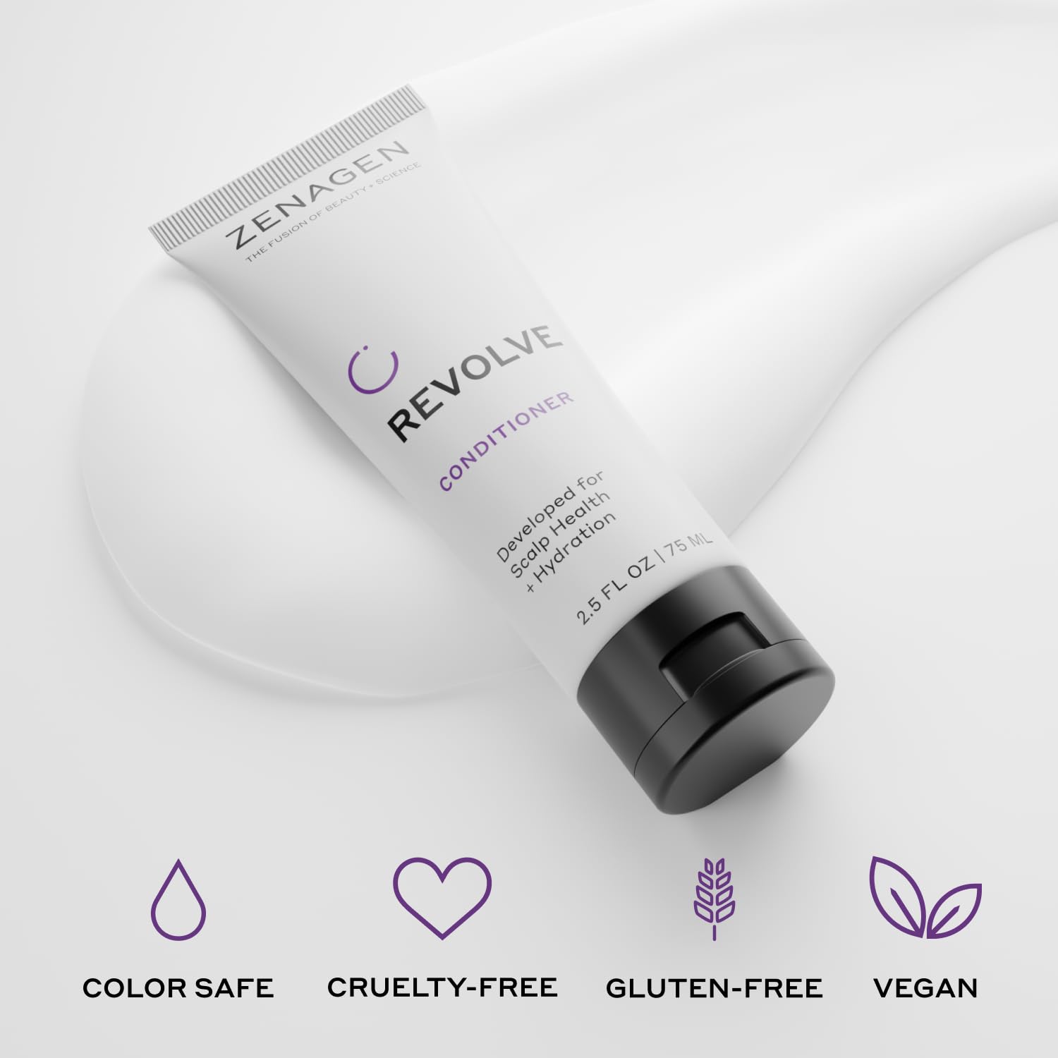 Detalle del empaque Zenagen Revolve, diseño compacto para maletín de mano