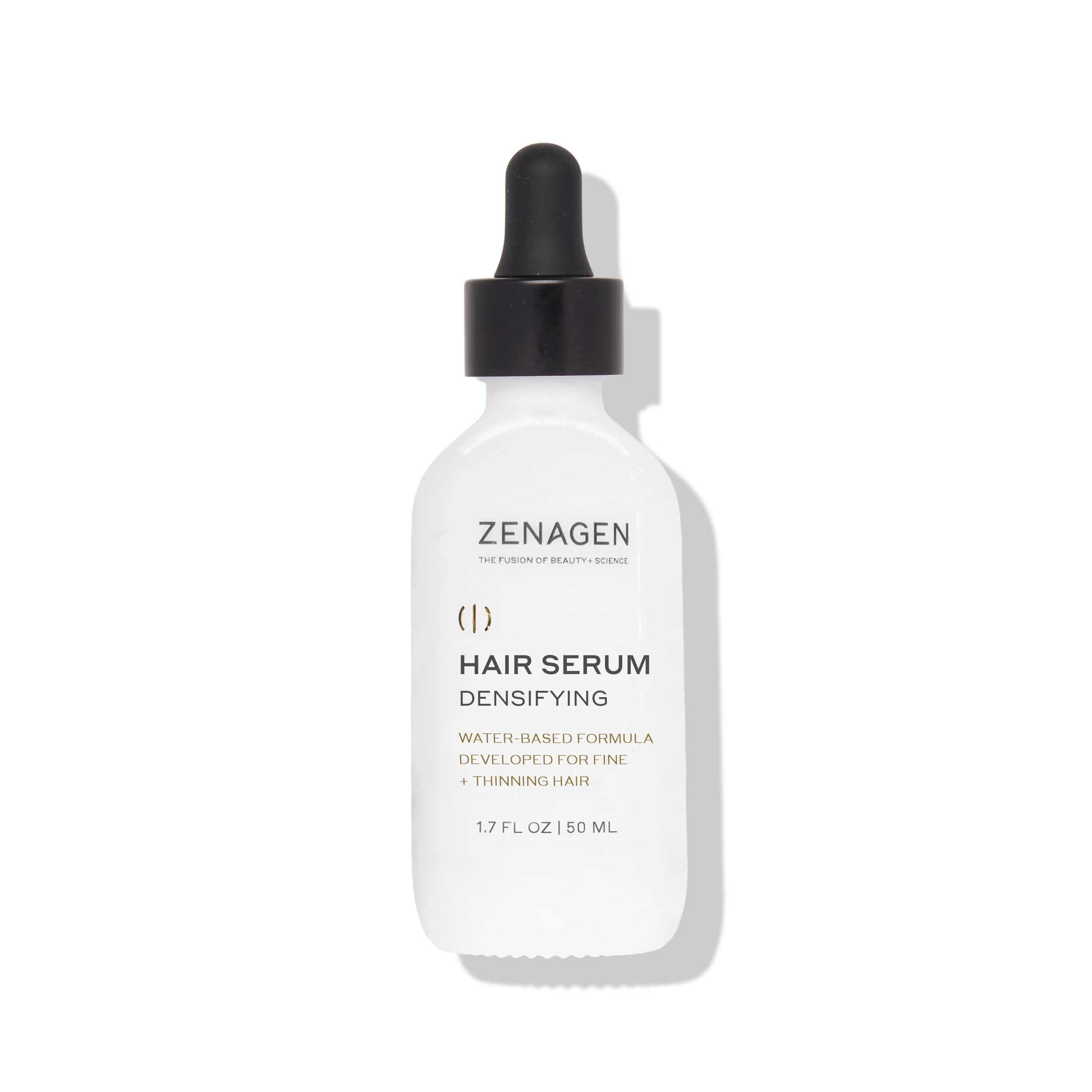 Zenagen suero densificador en cuero cabelludo para mayor densidad visible.
