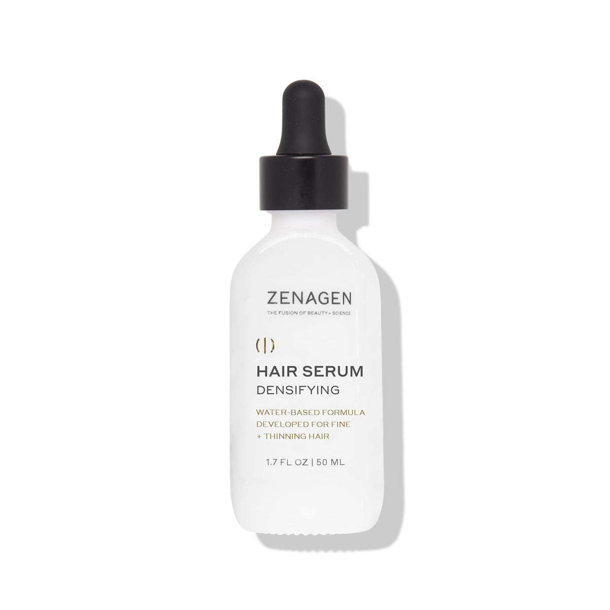 Zenagen suero densificador en cuero cabelludo para mayor densidad visible.