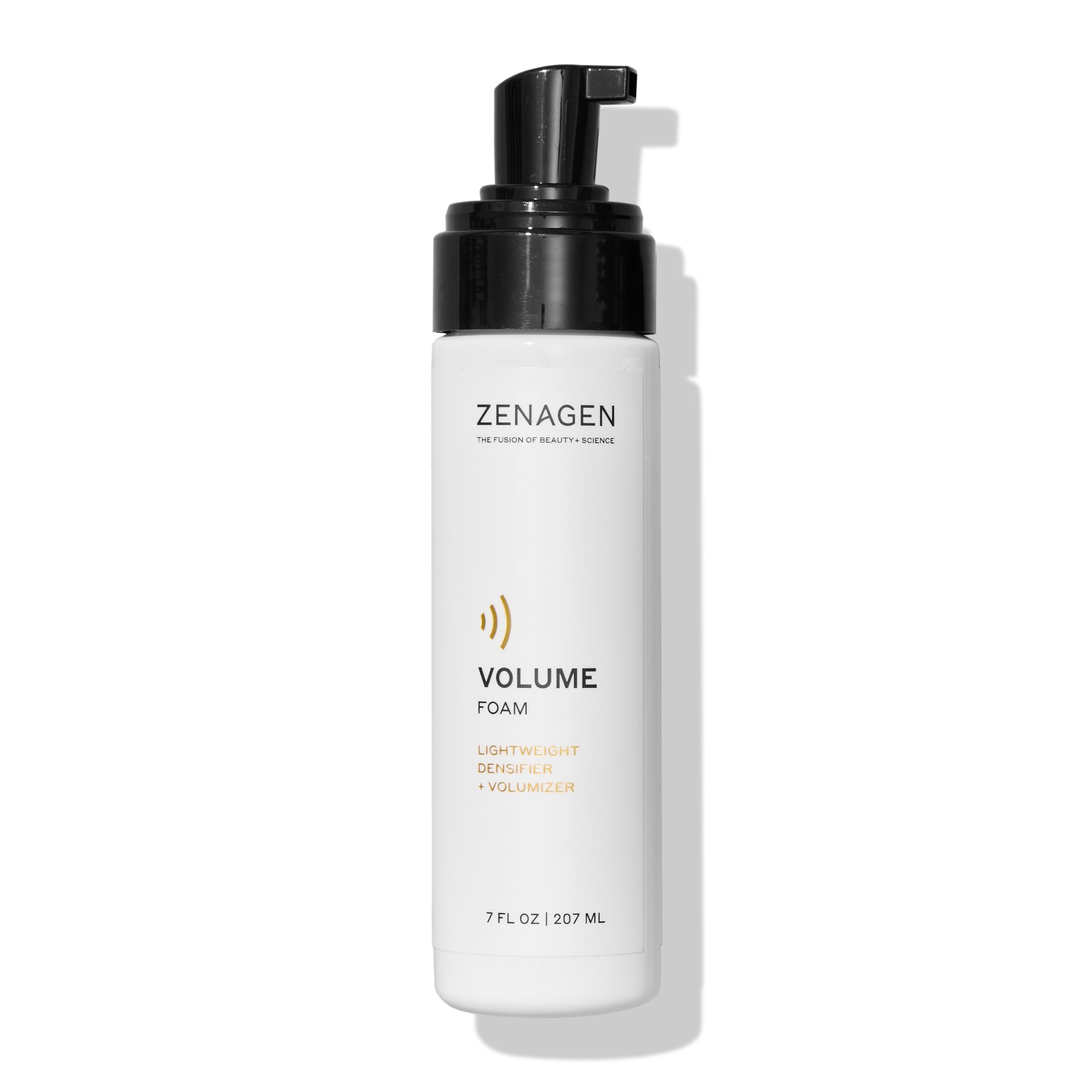 Zenagen Volume Foam, flacon: booster de volume pour cheveux fins et épais sans lourdeur.