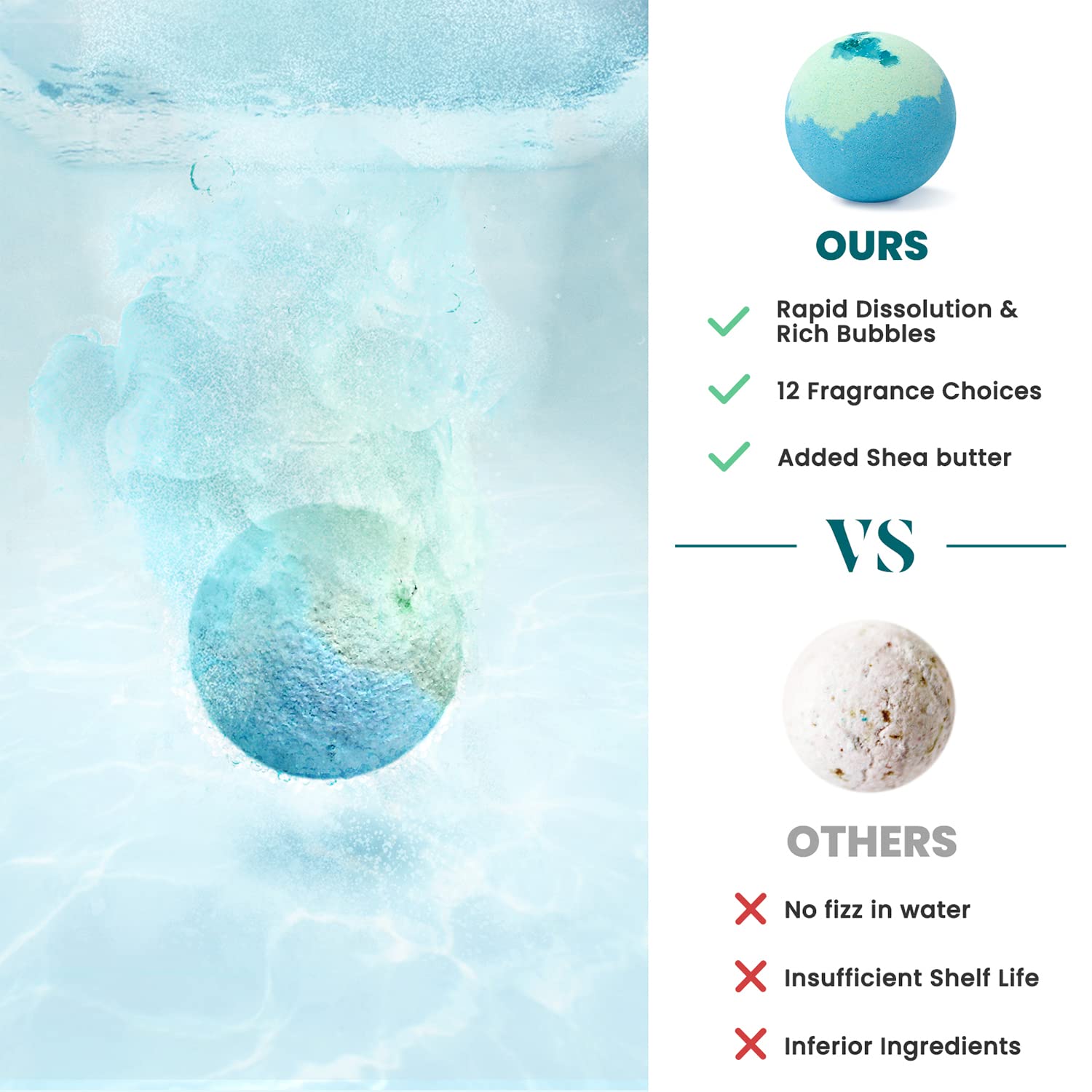 ZenBombs bomba de baño colorida que se disuelve sin dejar manchas.