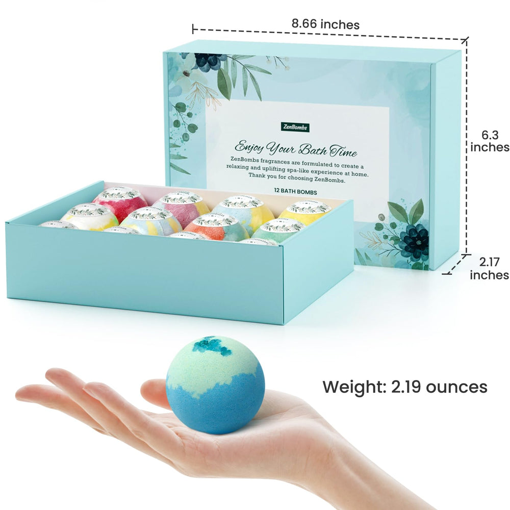 ZenBombs caja-regalo de bombas de baño, ideal para sorprender.