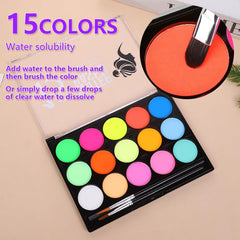 Zengdabomy delineador agua neon, ideal para delinear ojos con iluminación UV.