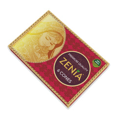Color hennado Zenia rojizo-marrón en cabello natural