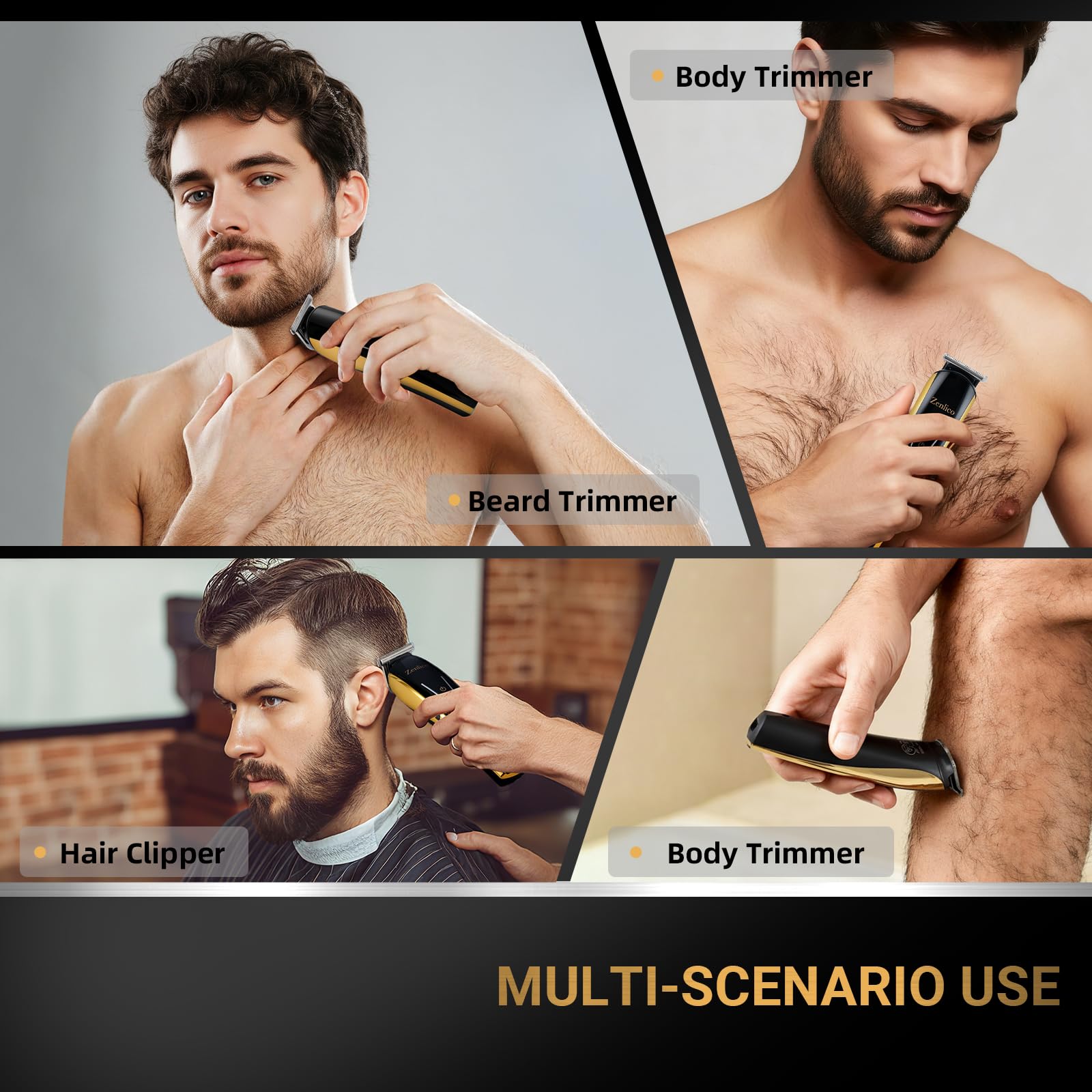 ZENLICO Cuidado corporal: precisión para barba y cuerpo