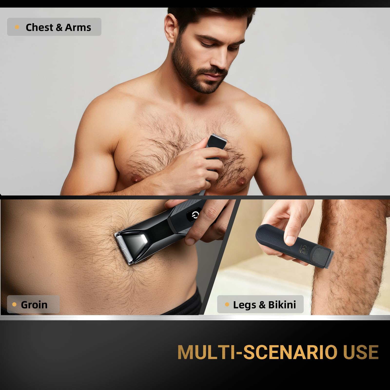 ZENLICO recortadora cuerpo cabezas reemplazables para personalizar el grooming